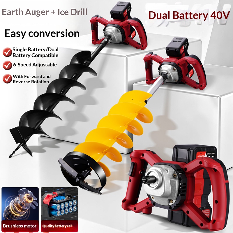 Post Hole Digger - Trapano Elettrico a Batteria al Litio