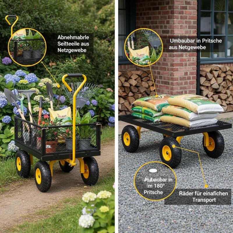 Carrello da Giardino in Acciai - Heavy Equipment Tires recensione e prezzo