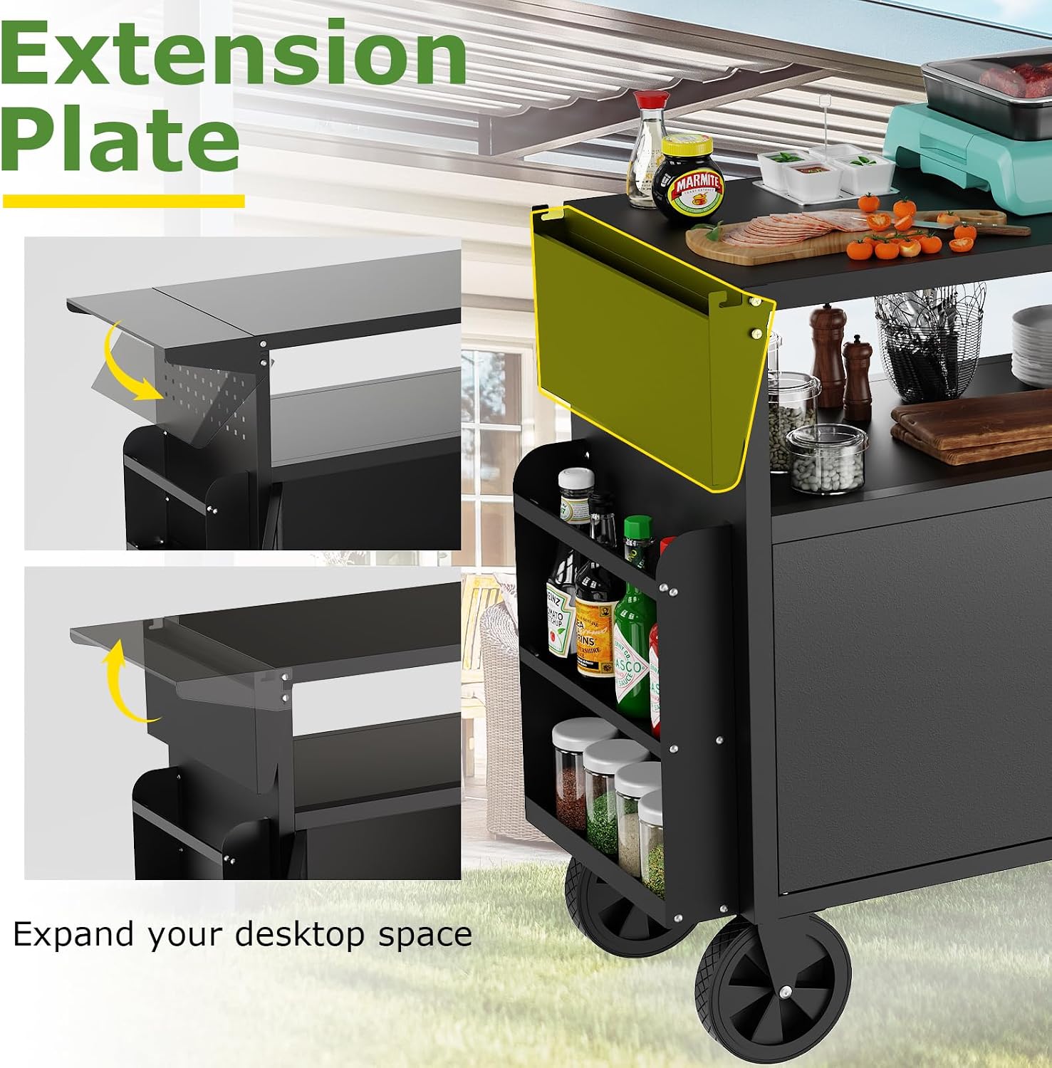 Carrello da esterno per barbec - Heavy Equipment Tires recensione e prezzo