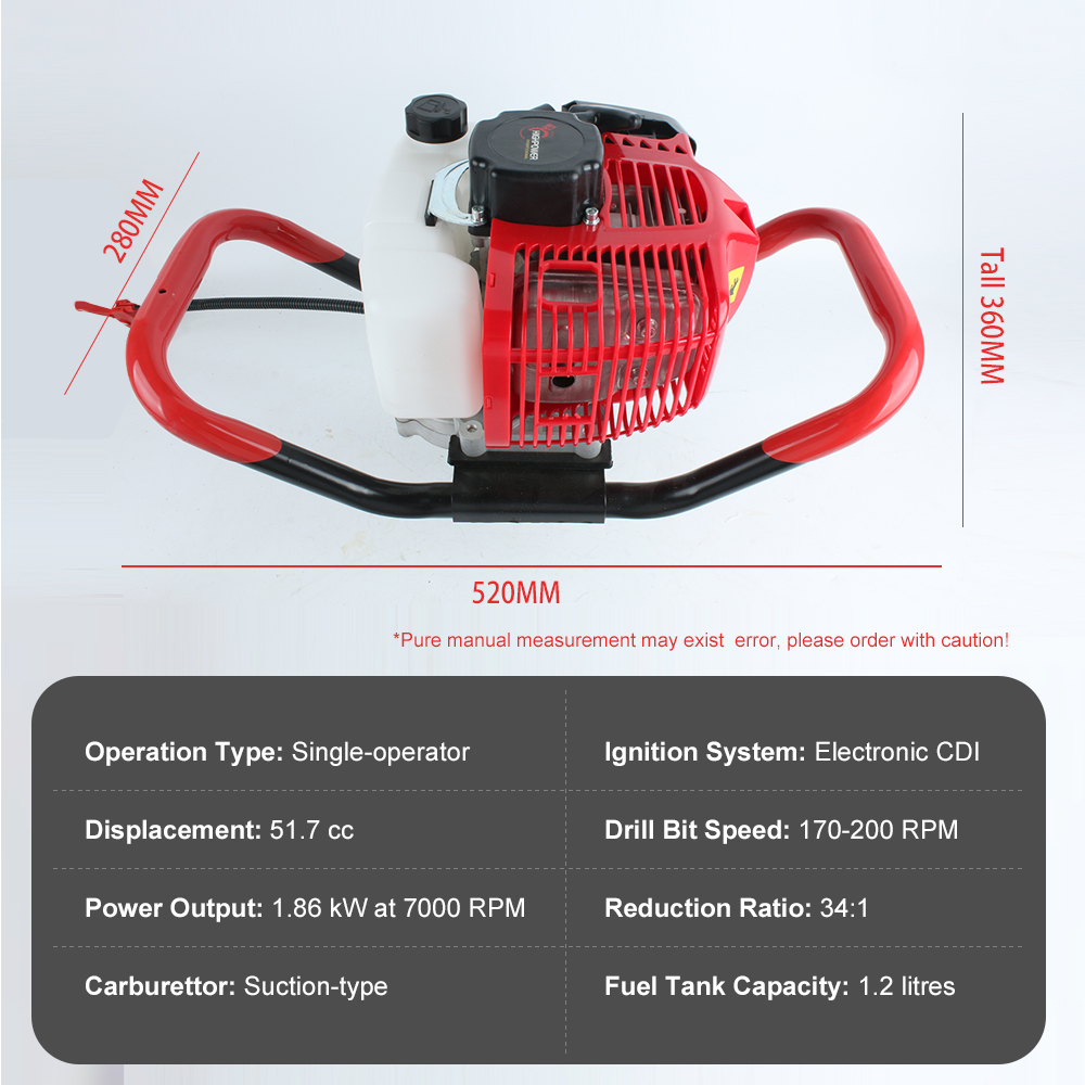 Trivella a scoppio da 51,7 cc  - Post Hole Digger recensione e prezzo